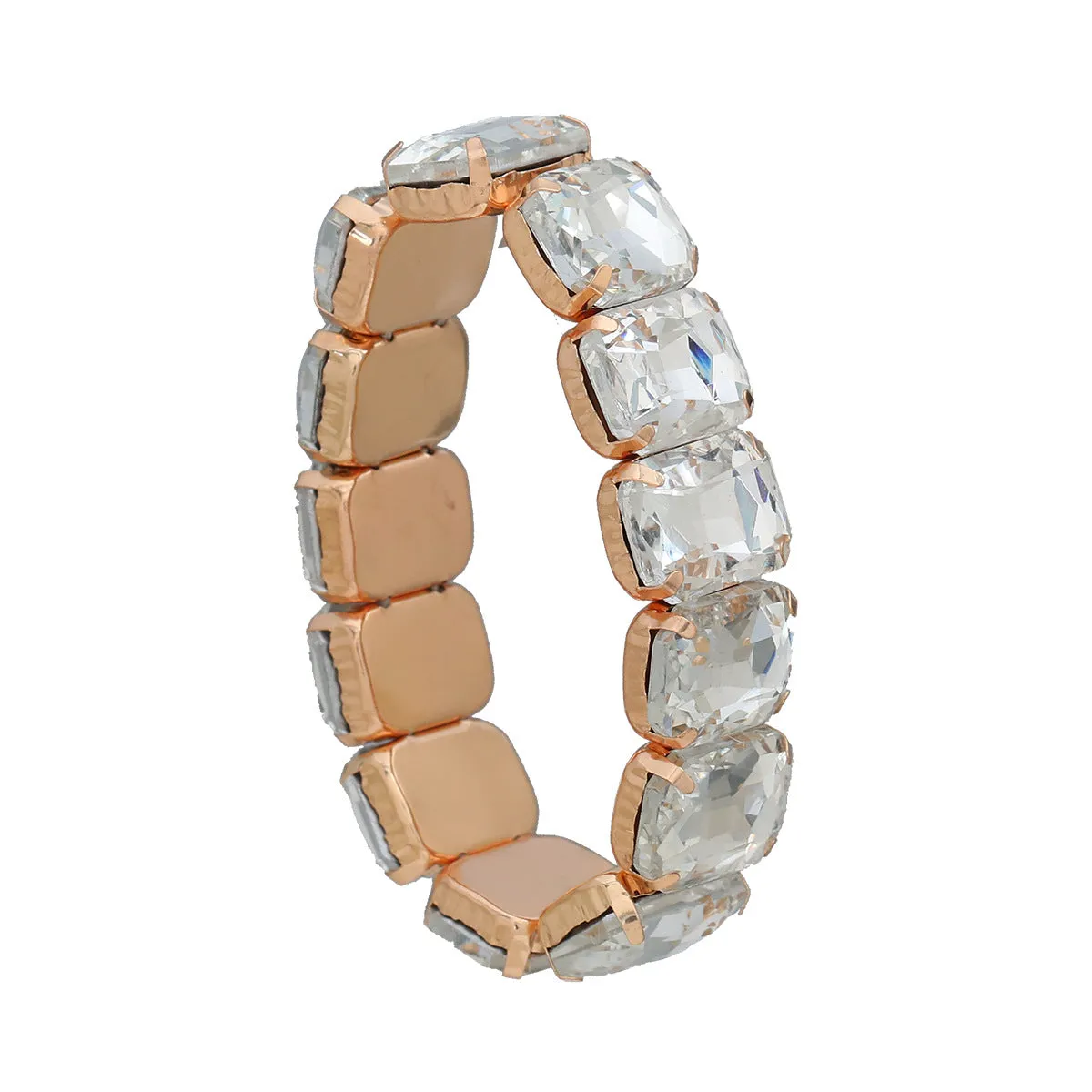 Wholesale Diamond Retractable Elastic Punk Bracelet