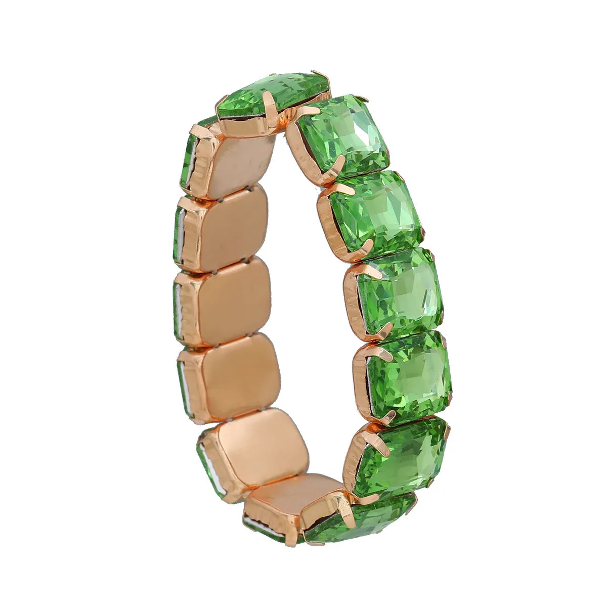 Wholesale Diamond Retractable Elastic Punk Bracelet