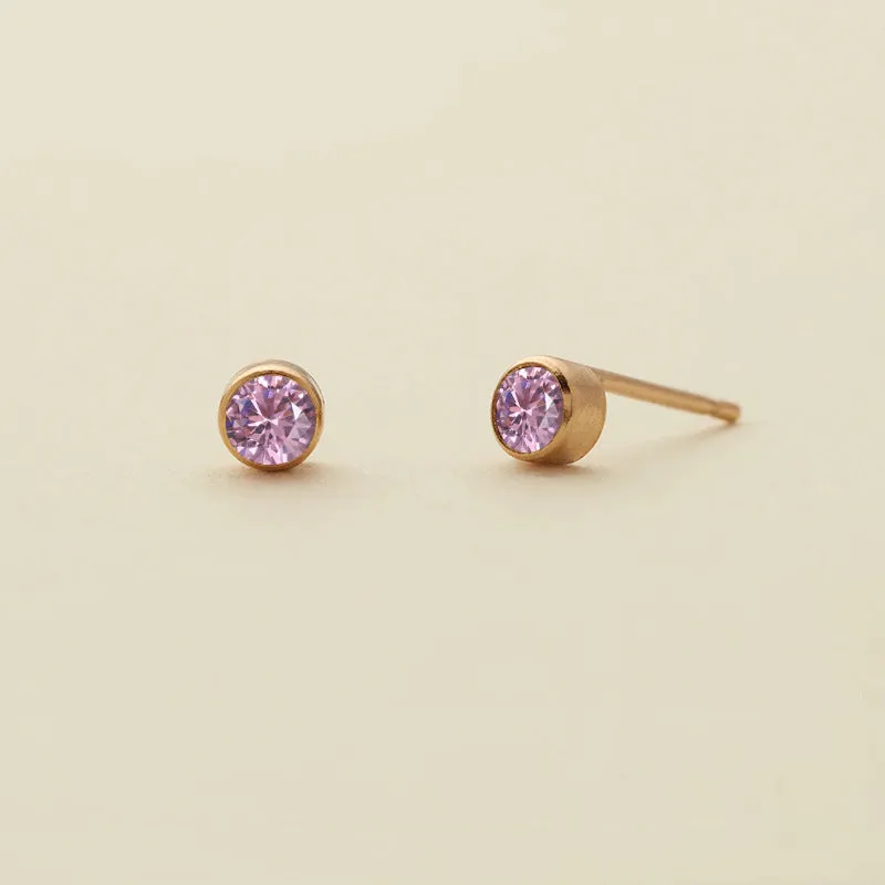Wholesale Diamond Set Colored Rhinestone Stainless Steel Earbones Earrings