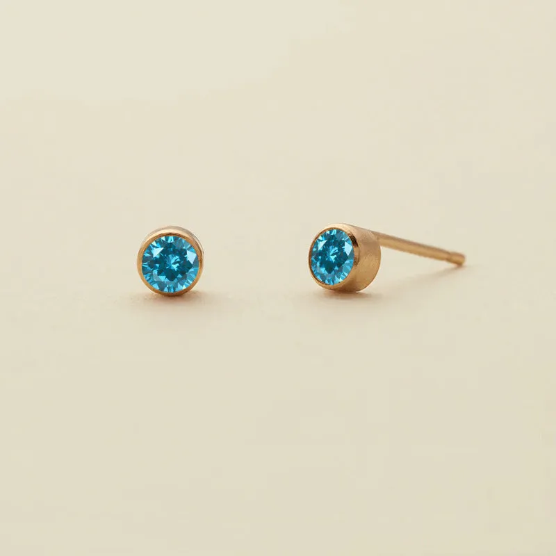Wholesale Diamond Set Colored Rhinestone Stainless Steel Earbones Earrings
