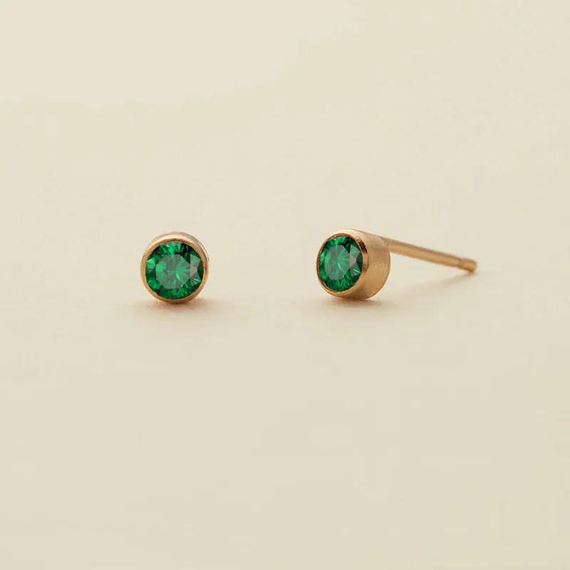 Wholesale Diamond Set Colored Rhinestone Stainless Steel Earbones Earrings