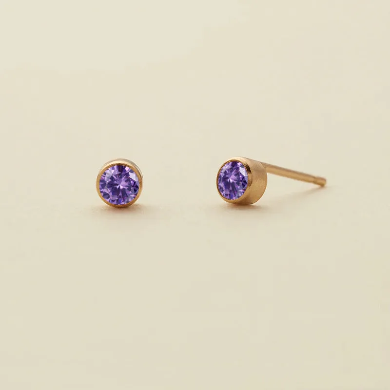 Wholesale Diamond Set Colored Rhinestone Stainless Steel Earbones Earrings