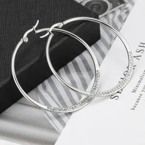 Wholesale Diamond Studded Titanium Steel Earrings