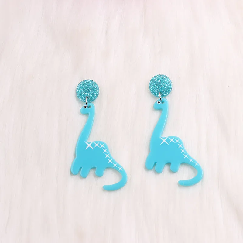 Wholesale Dinosaur Love Acrylic Earrings