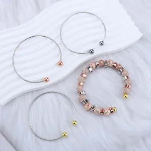 Wholesale DIY Beaded Bracelet Unlimited Creative Couple Handstring Beaded Round Head Bracelet