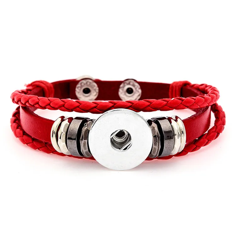 Wholesale DIY Noosa Leather Woven Bracelets