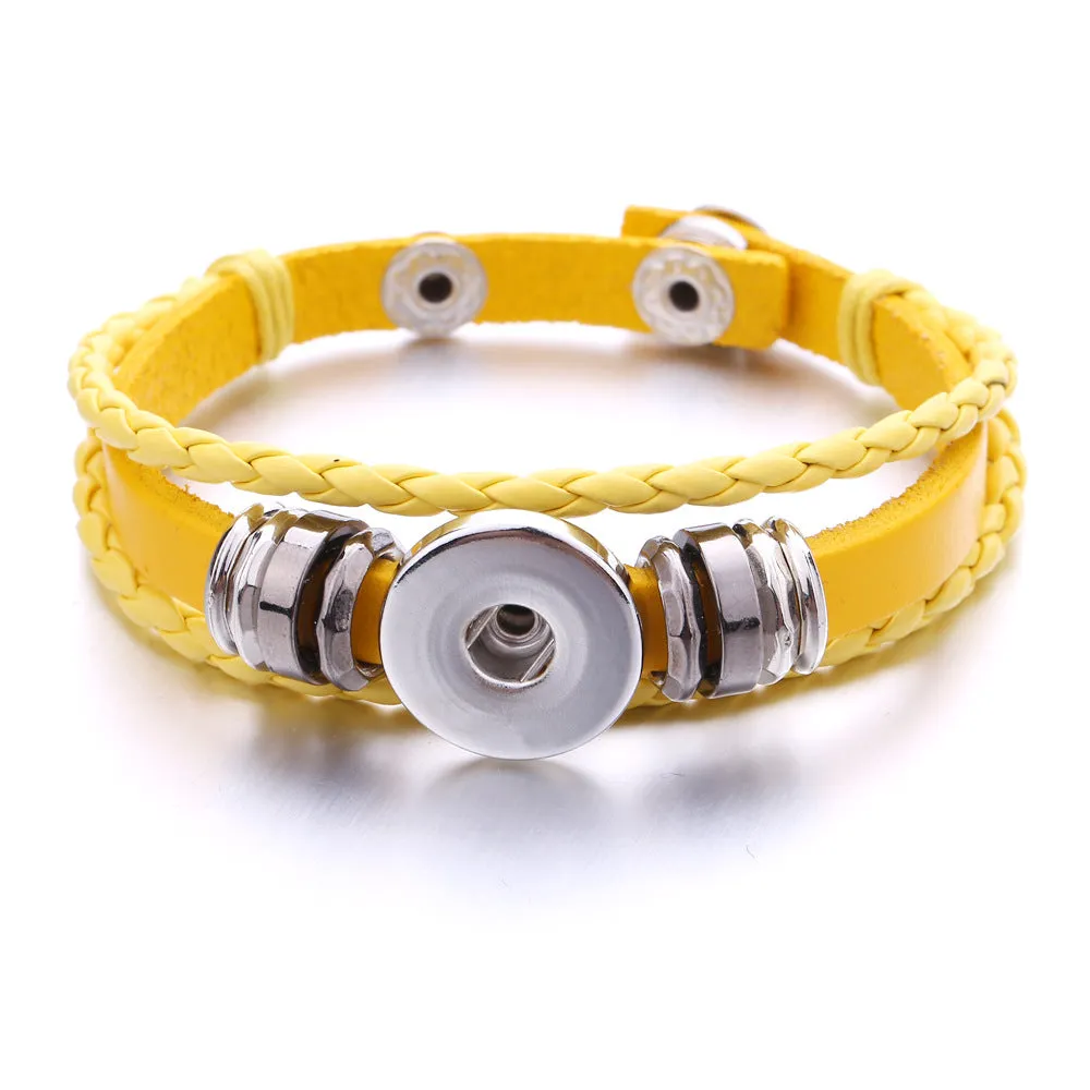 Wholesale DIY Noosa Leather Woven Bracelets