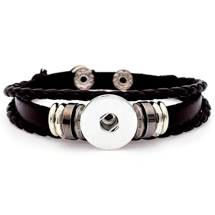 Wholesale DIY Noosa Leather Woven Bracelets