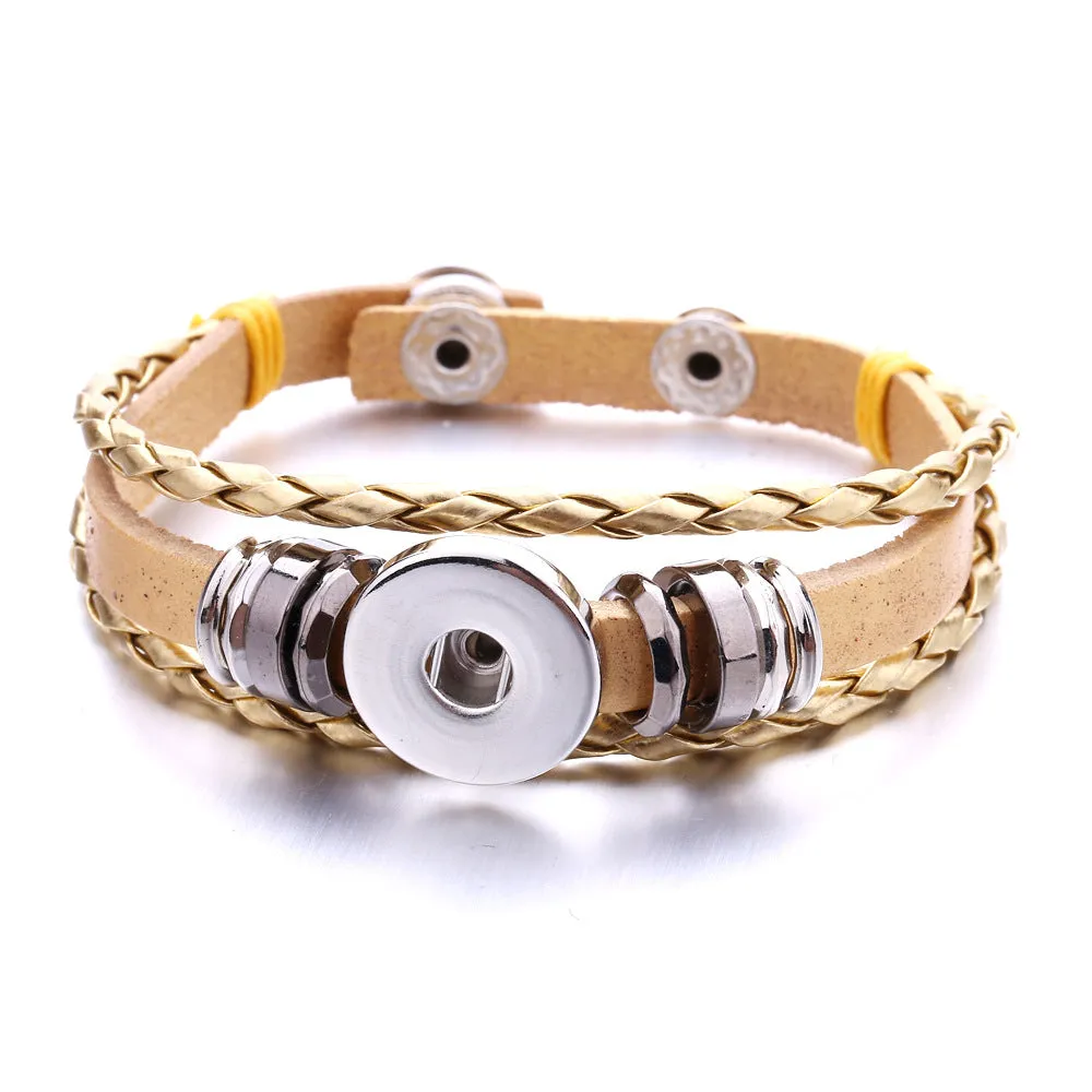 Wholesale DIY Noosa Leather Woven Bracelets