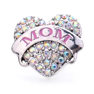 Wholesale Diy Snap Charm Alloy Diamond Bracelet Accessories Pendant Buckle