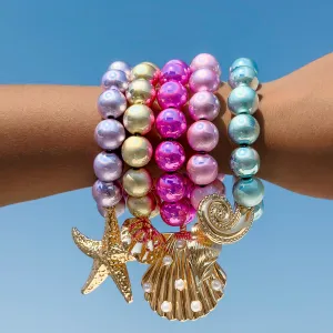Wholesale Dopamine Colorful Gradient Beaded Bracelet