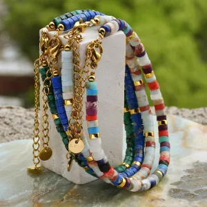 Wholesale Dopamine Natural Stone Beaded Bracelet