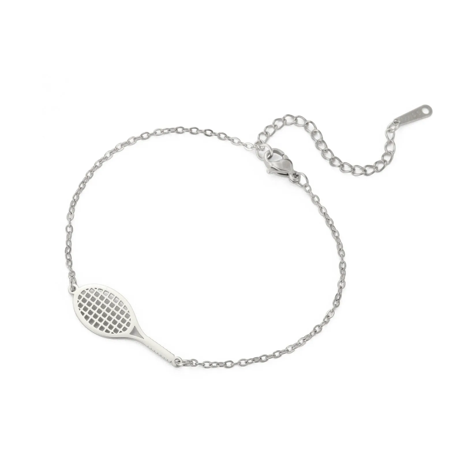 Wholesale Double Hole Volleyball Basketball Pendant Stainless Steel Bracelet