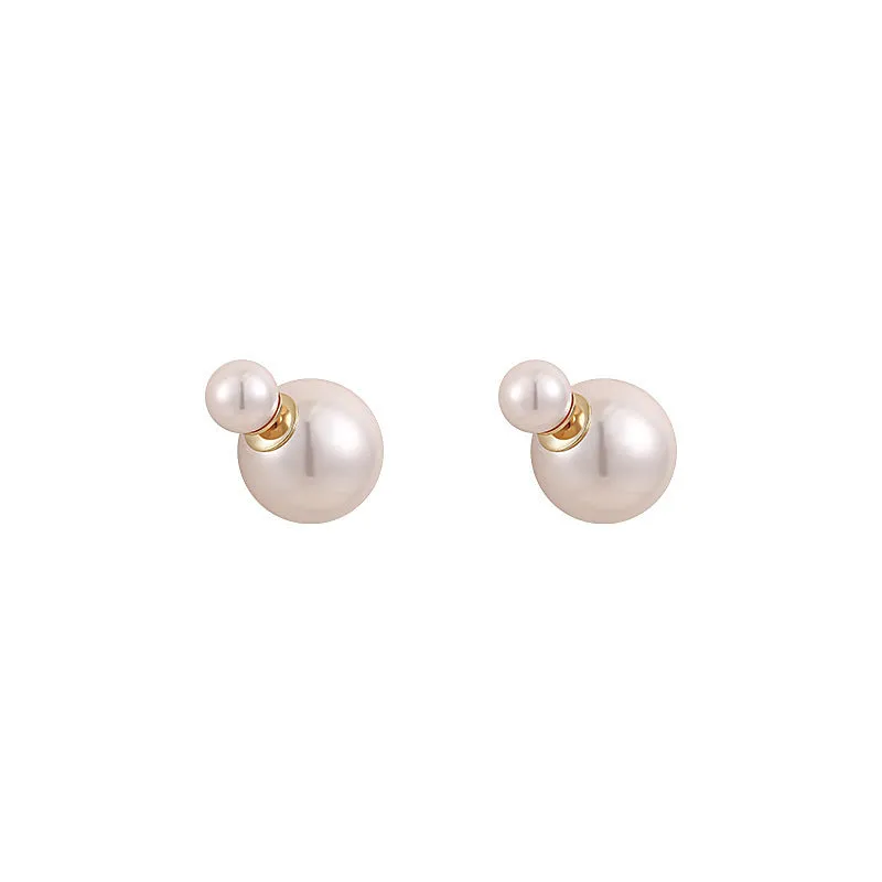 Wholesale Double-sided Pearl Earrings