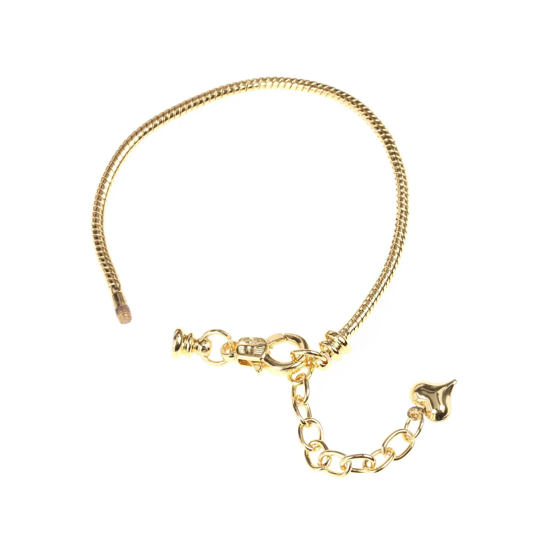 Wholesale Drip Oil Devil Eye Hex Bead DIY Accessory Open Snake Tail Chain Accessory Bracelet