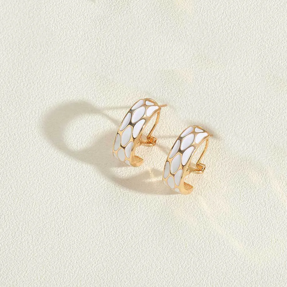 Wholesale Dripping Love Vintage Copper Plated 14K Real Gold Earrings