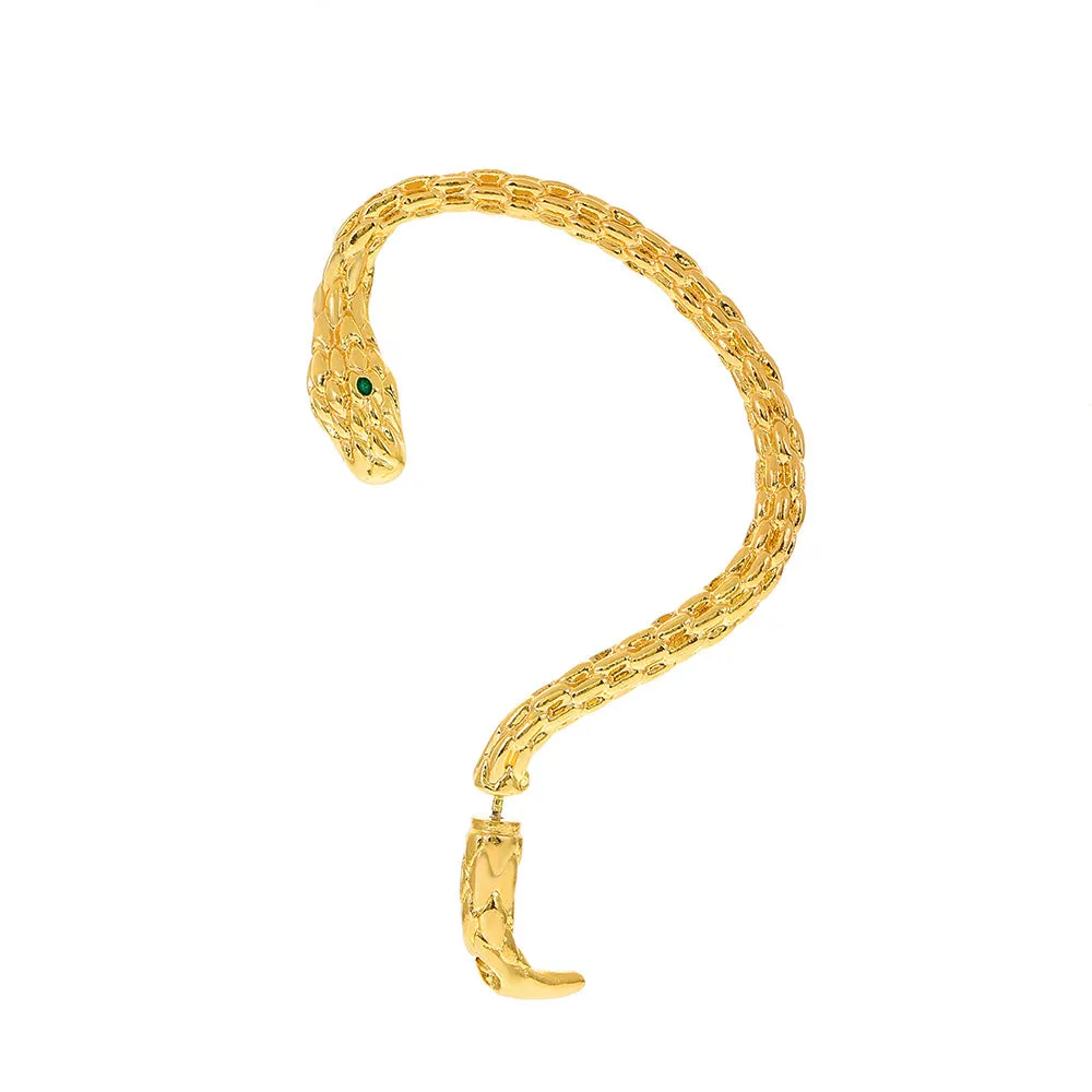 Wholesale Ear-hanging snake-shaped earrings punk retro exaggerated earrings