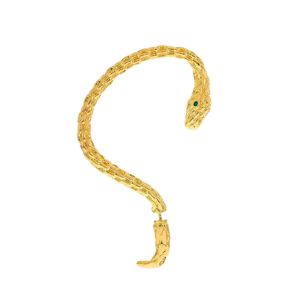 Wholesale Ear-hanging snake-shaped earrings punk retro exaggerated earrings
