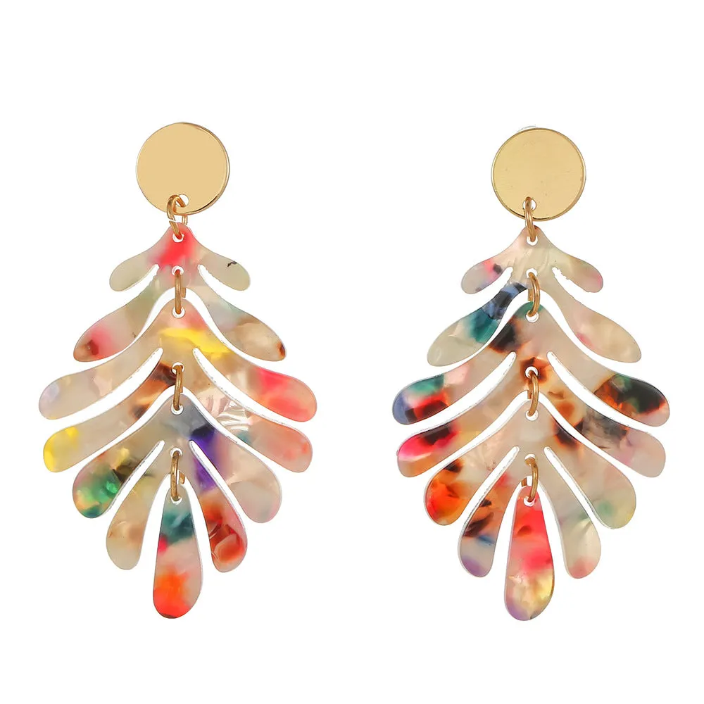 Wholesale Earrings Necklace Bracelet Ring Acrylic 4 Pieces Combination Set