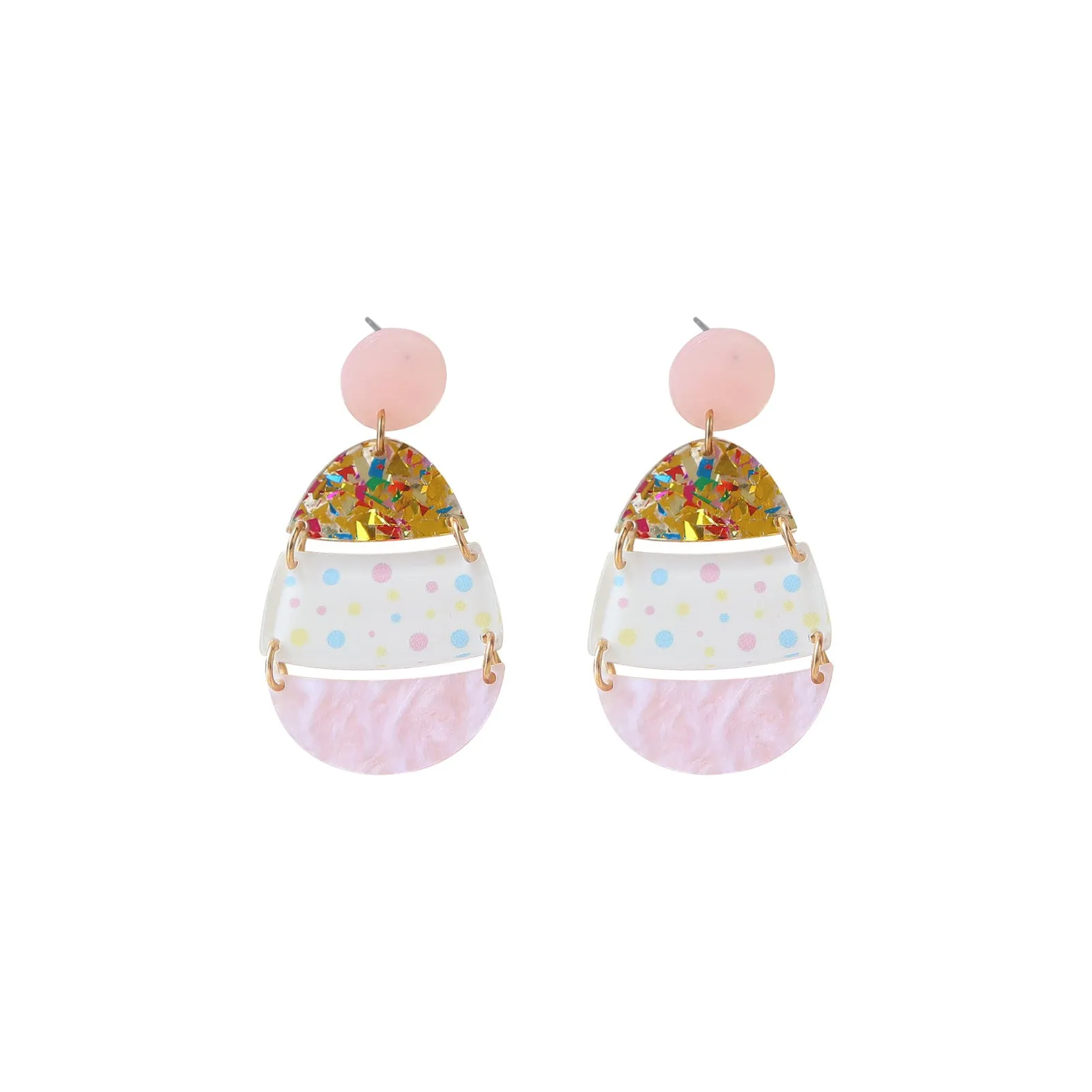 Wholesale Easter Acrylic Egg Earrings