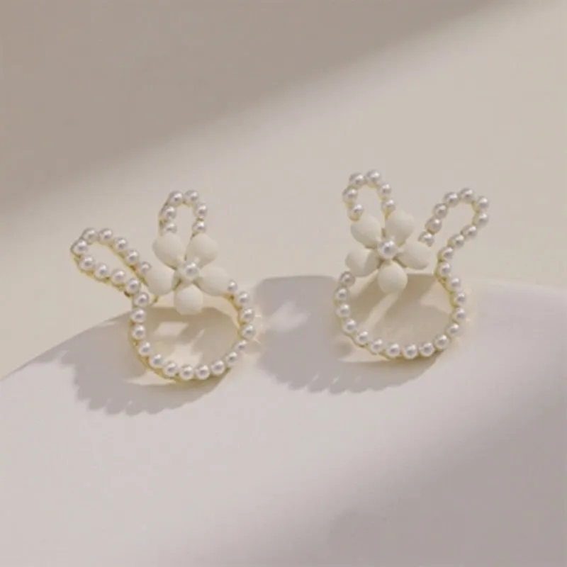 Wholesale Easter Bunny Cartoon Cute Alloy Earrings