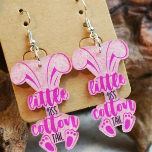 Wholesale Easter Bunny Egg Leather Earrings