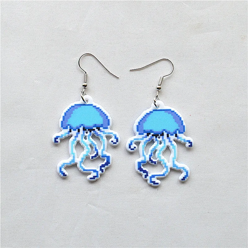 Wholesale Easter Cartoon Cow Kitten Puppy Acrylic Double Sided Earrings