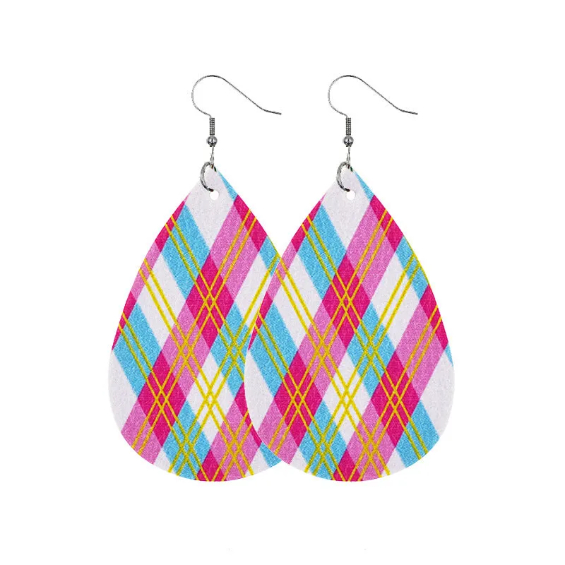 Wholesale Easter Cute Chick Leather Earrings