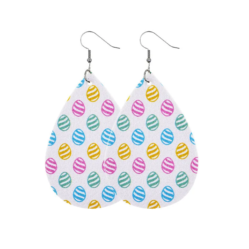 Wholesale Easter Cute Chick Leather Earrings