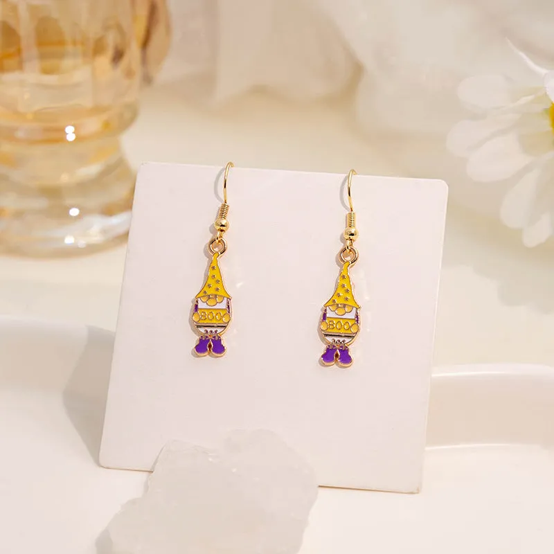 Wholesale Easter Egg Cartoon Titanium Steel Earrings