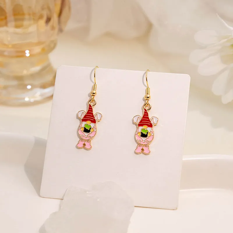 Wholesale Easter Egg Cartoon Titanium Steel Earrings