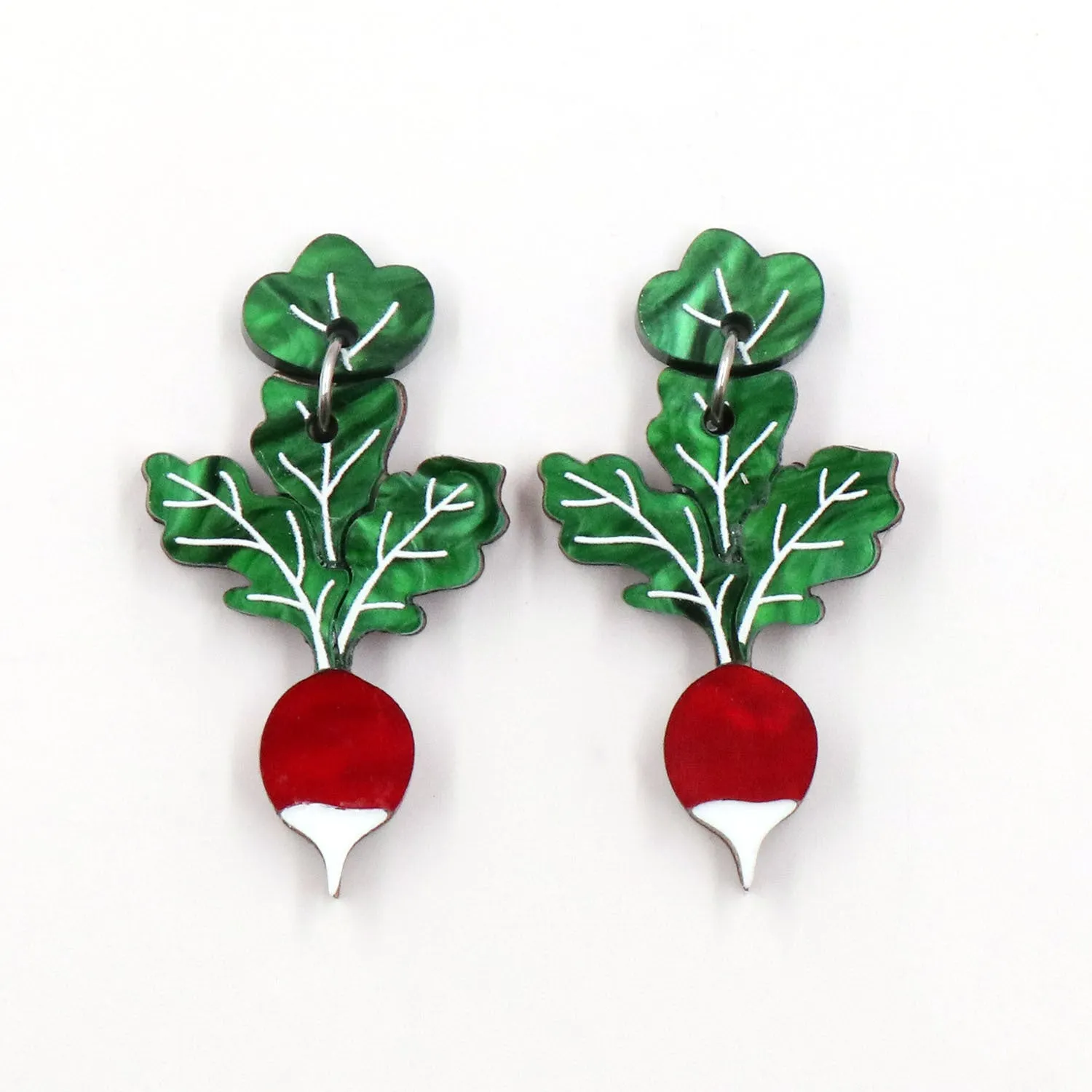 Wholesale Easter Fruit Radish Acrylic Earrings