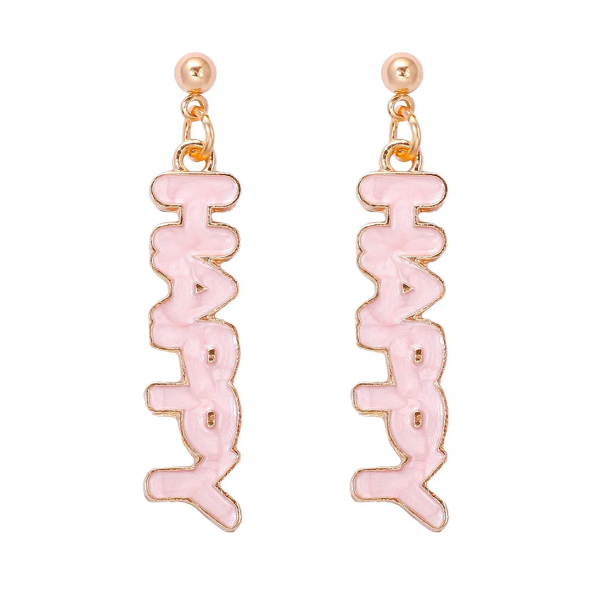 Wholesale Easter Oil Drop Alloy Earrings