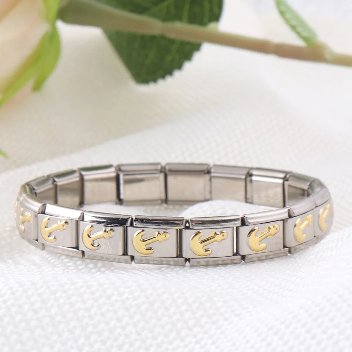 Wholesale Electroplated Stainless Steel Bracelet Stretch Bracelet Diy Material