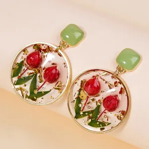 Wholesale Epoxy Eternal Pollen Bud Earrings