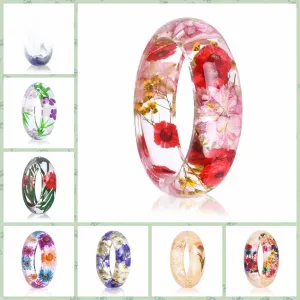 Wholesale epoxy resin Crystal AB glue dried flower bracelet