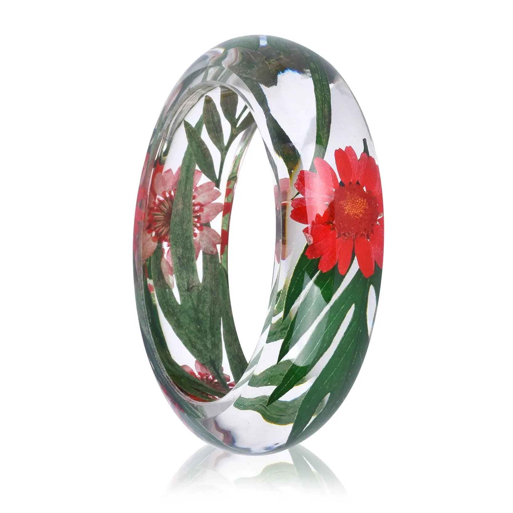 Wholesale epoxy resin Crystal AB glue dried flower bracelet