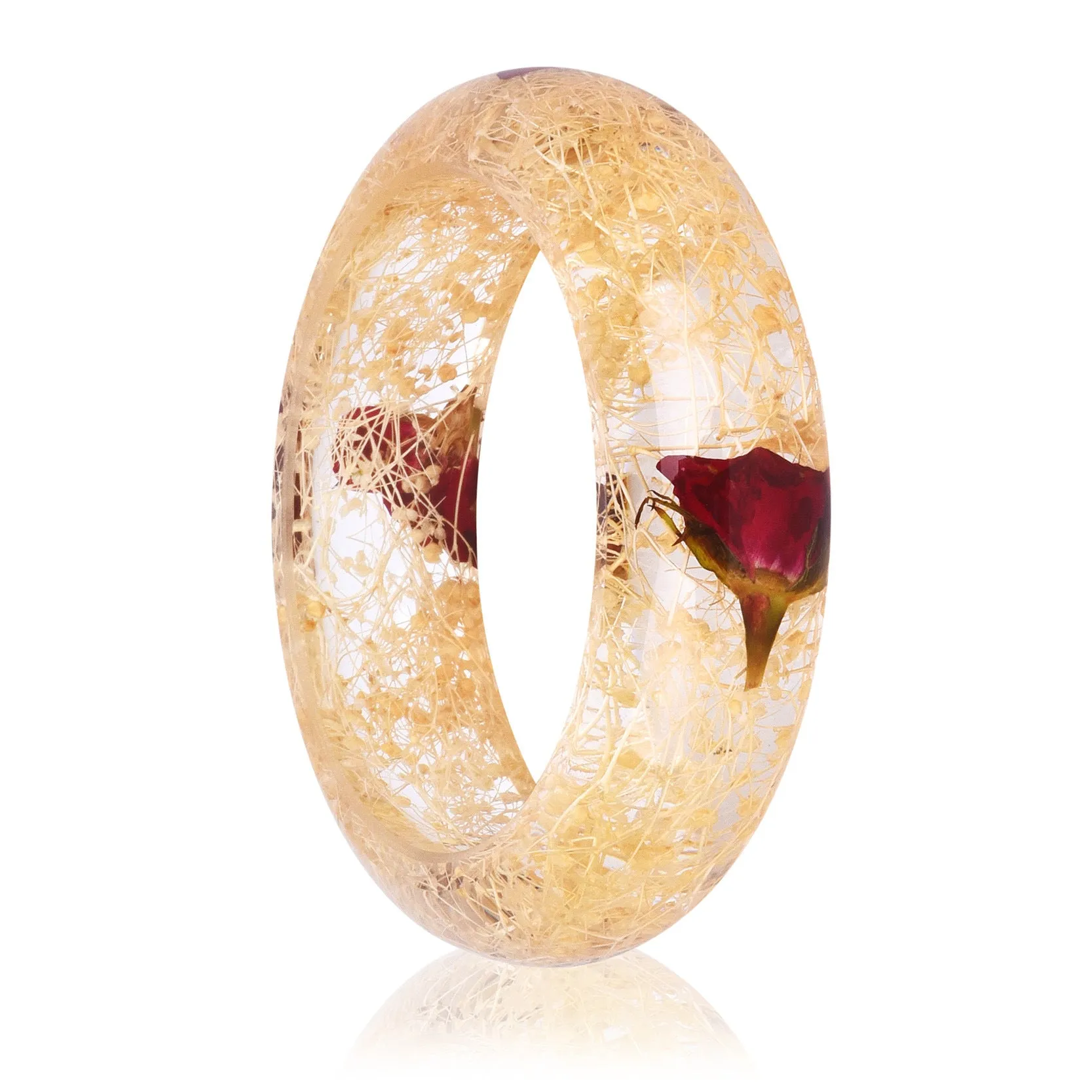 Wholesale epoxy resin Crystal AB glue dried flower bracelet
