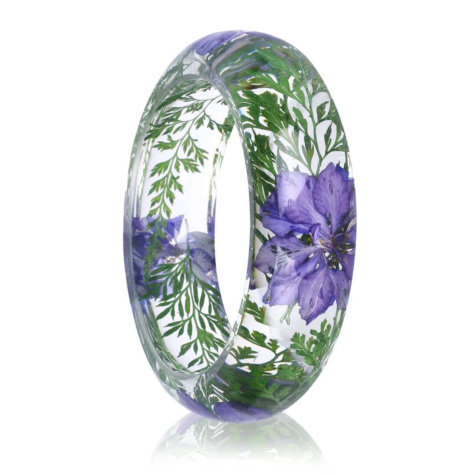 Wholesale epoxy resin Crystal AB glue dried flower bracelet