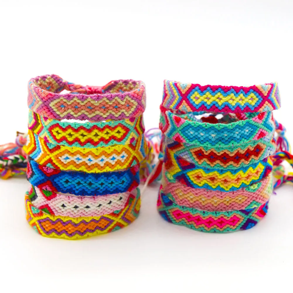 Wholesale ethnic style Cotton Braided Bracelet