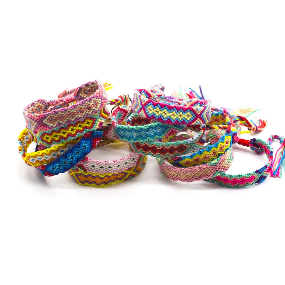 Wholesale ethnic style Cotton Braided Bracelet