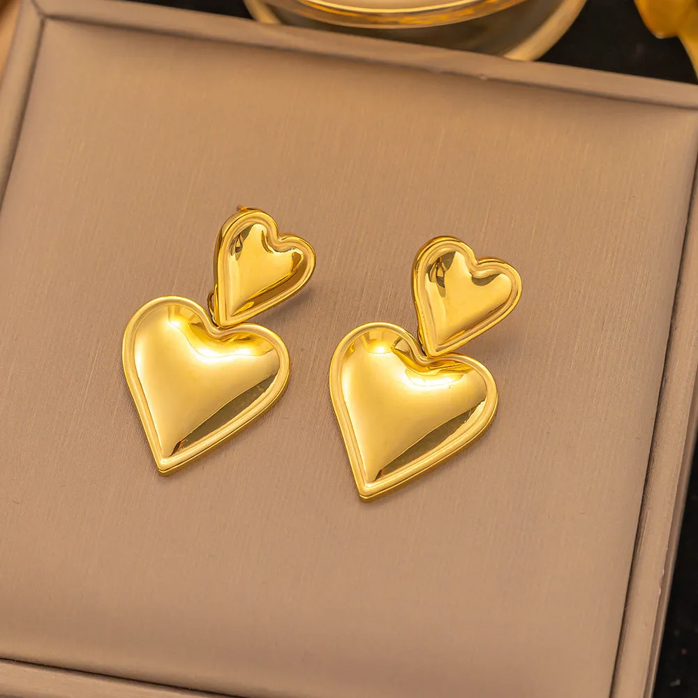 Wholesale Exaggerated Design Vintage Stainless Steel Earrings
