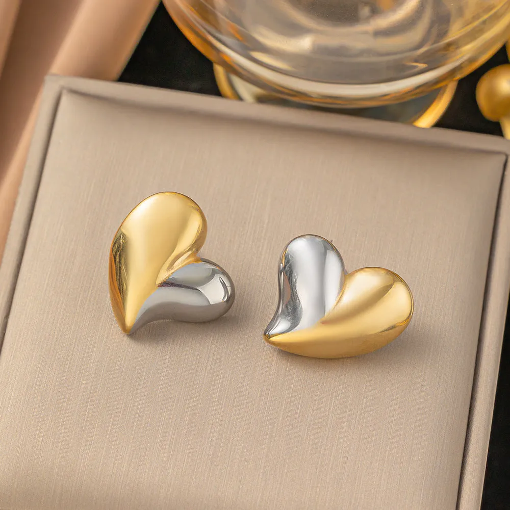 Wholesale Exaggerated Design Vintage Stainless Steel Earrings
