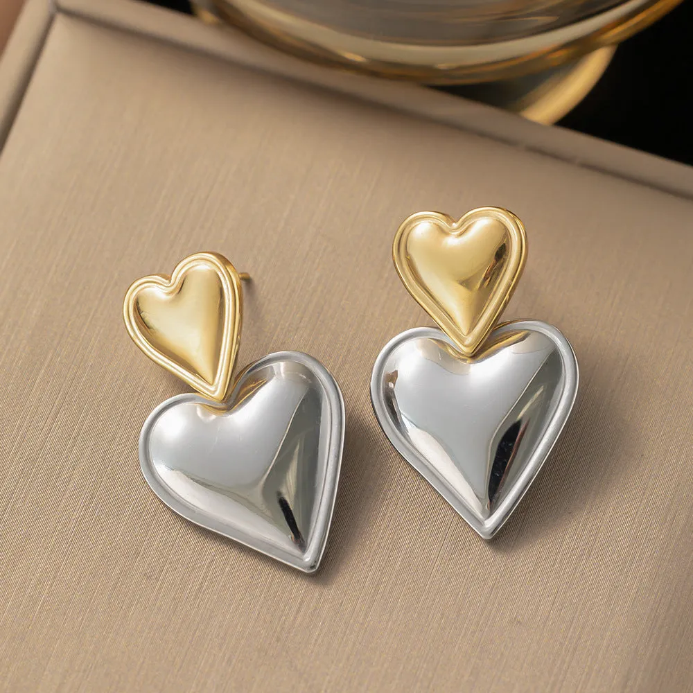 Wholesale Exaggerated Design Vintage Stainless Steel Earrings