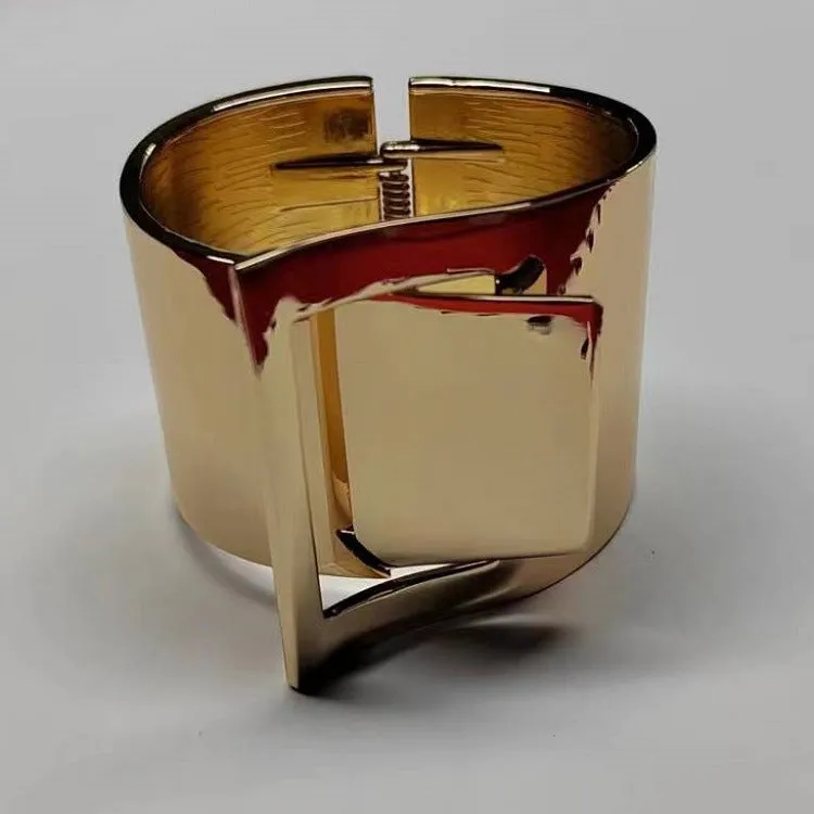 Wholesale Exaggerated Punk Glossy Brushed Retro Electroplated Bracelet