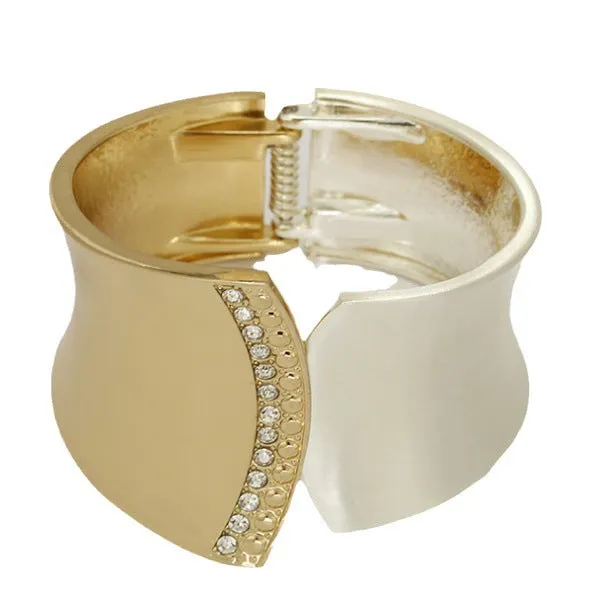 Wholesale Exaggerated Punk Glossy Brushed Retro Electroplated Bracelet