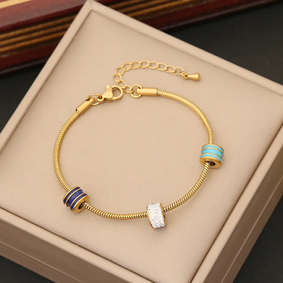 Wholesale Eye Vintage Elephant Stainless Steel Bracelet