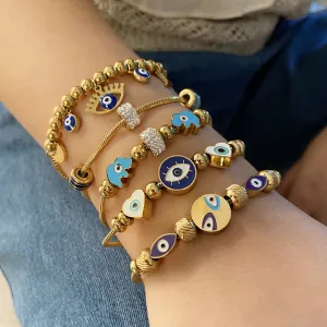 Wholesale Eye Vintage Elephant Stainless Steel Bracelet