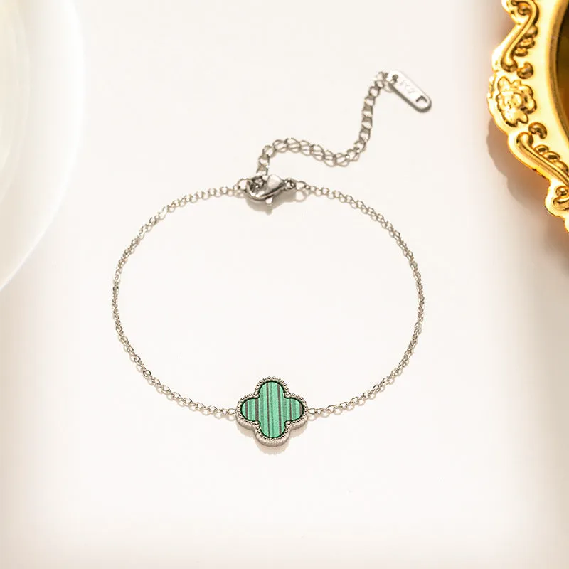 Wholesale Fadeless Stainless Steel Single Flower Bracelet OLY Exclusive