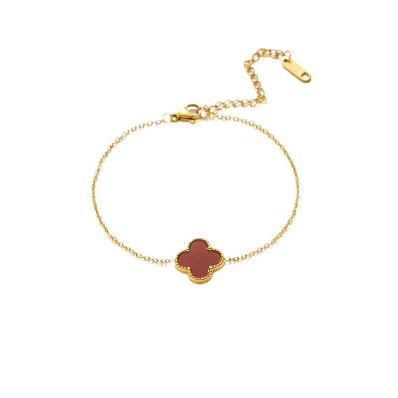 Wholesale Fadeless Stainless Steel Single Flower Bracelet OLY Exclusive